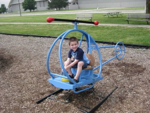 Billy at the museum's playground