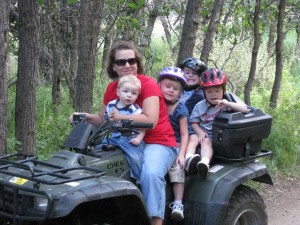 Going for a ride around the campground