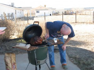 Turkey always tasted better when made on a Big Green Egg!